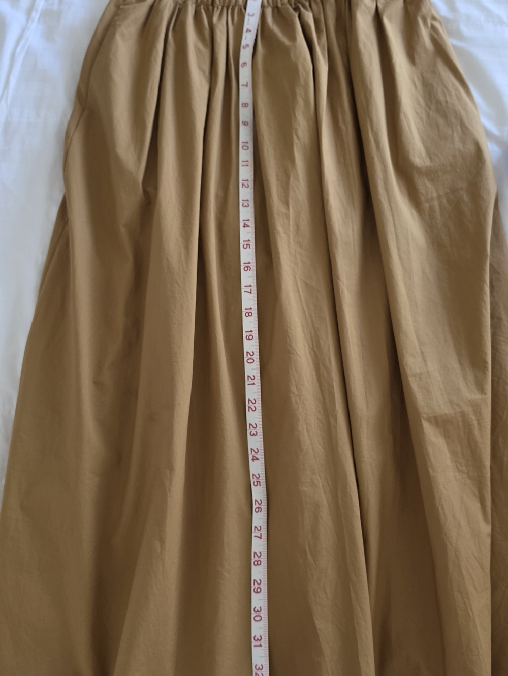 Classic Brown Picnic Skirt with Pockets Paper Bag Skirt Small - Picture 5 of 7